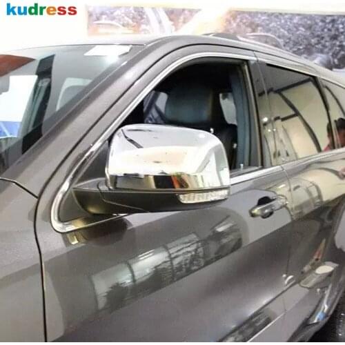 For Jeep Grand Cherokee 2014 2015 Rearview mirror cover trim exterior car chrome back up mirror decoration accessories