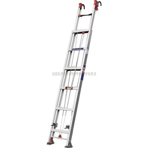 Engineering Ladder Aluminum Alloy Single-sided Industrial Ladder Multi-functional Mobile 5 Lift Telescopic Staircase 7 8