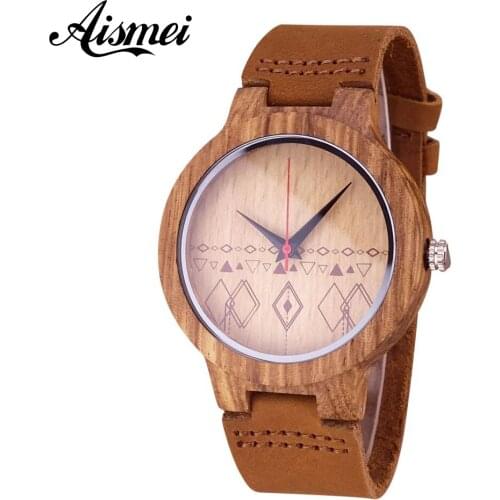 Famous 2018 Quartz Watch Men Women Top Brand Wood Wristwatch Male Clock Wrist Watch Quartz watch Relogio Masculino as Gift
