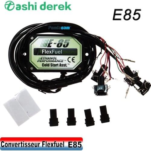 4Cylinders E85 Conversion Kit Cold Engine Start Asst Flex Fuel Injection Connector Ethanol Car Biofuel E85 Delphi Plastic Case