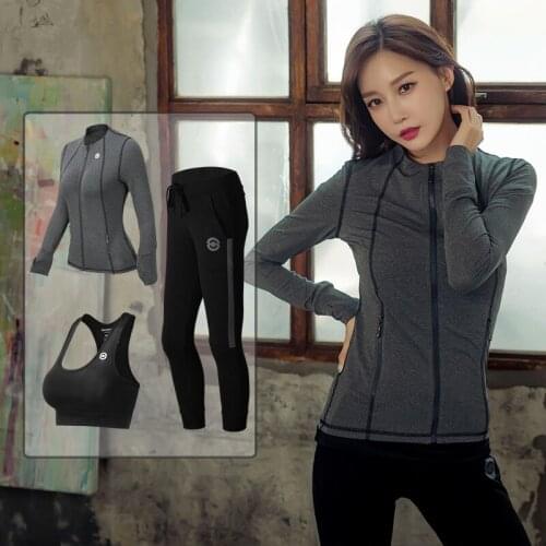 3 Pcs High Waist Yoga Set Sportswear For Women Sports Bra Fitness Clothing Women Sports Shorts Gym Workout Crop Top Women