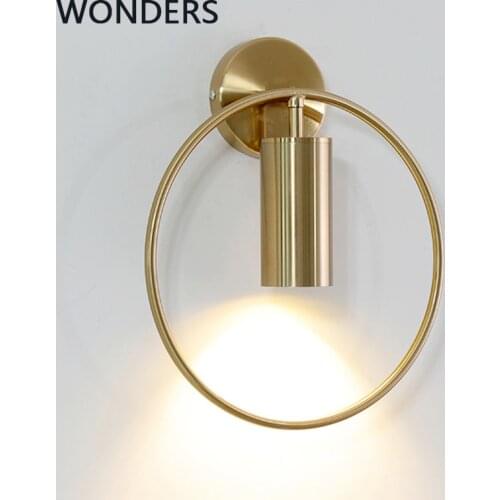 Nordic creative personality wall lamp Spanish designer minimalist line balcony restaurant bedroom aisle bedside wall lamp