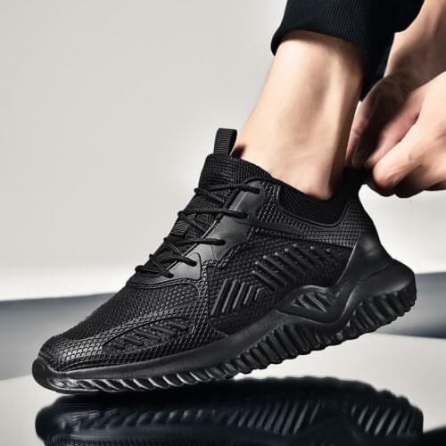 BomKinta Big Size 35-48 Chunky Sneakers Men Stable Bottom Couple Vulcanized Shoes Black White Breathable Dad Shoes For Men