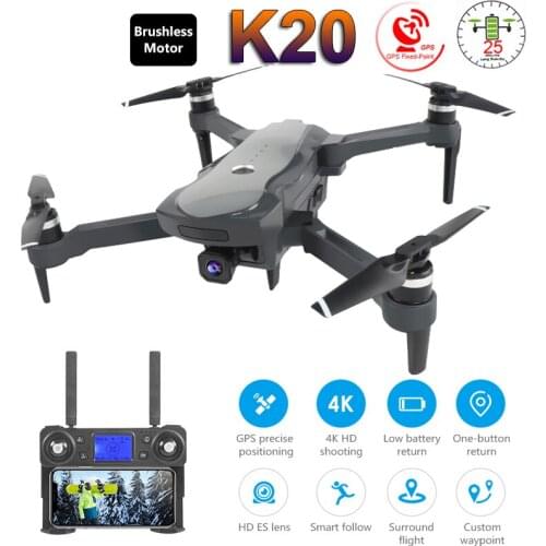 K20 Drone with 4K Camera ESC 5G GPS WiFi FPV Brushless Control Distance 1800m RC Helicopter Quadrocopter Toys SG907