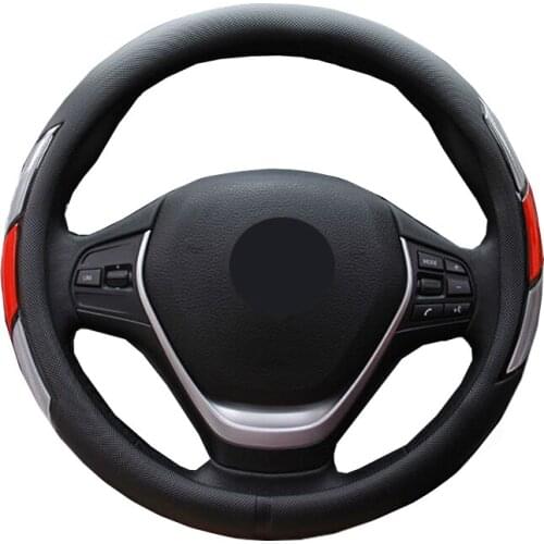 Fashion Car Steering Wheel Cover Volant Wrap Non-slip For 36 38 40 42 45 47 50 CM Big Truck Bus Van Lorry Car Auto Protecter