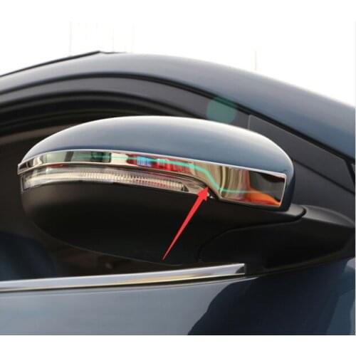 FOR Hyundai TUCSON TL 2015-2016 SIDE MIRROR CHROME COVER TRIM MOLDING OVERLAY STRIP REAR VIEW BEZEL FRAME LID GARNISH PROTECTOR