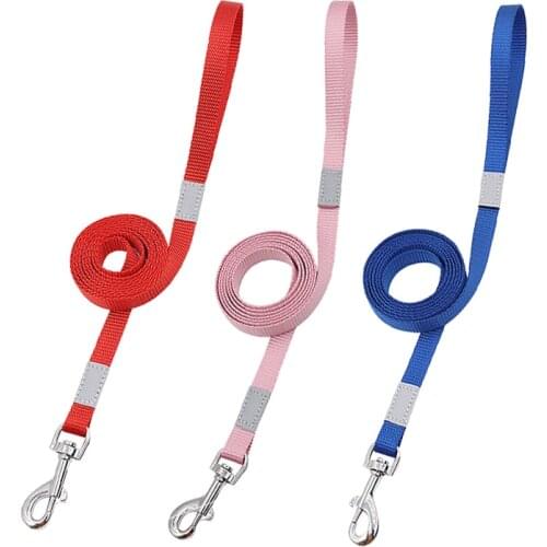 Nylon Dog Leash Rope Reflective Pet Leashes Belt Walking and Training Lead Rope 1.2m for Puppy Small Medium Dogs Stuff Chihuahua