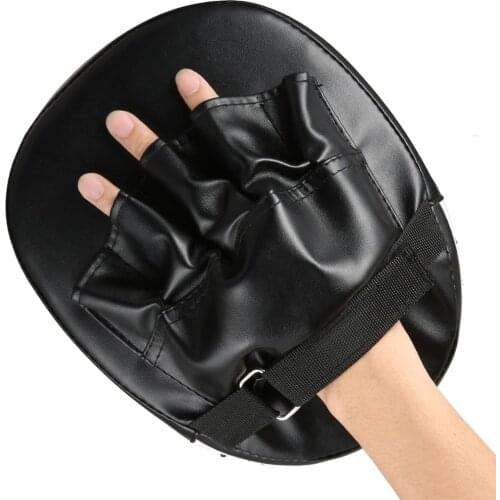 Sanda Boxing Gloves Pads Hand Target Pad Muay Thai Kick Focus Punch Pad Karate Taekwondo Mitt MMA Foam Boxer Training Red Black