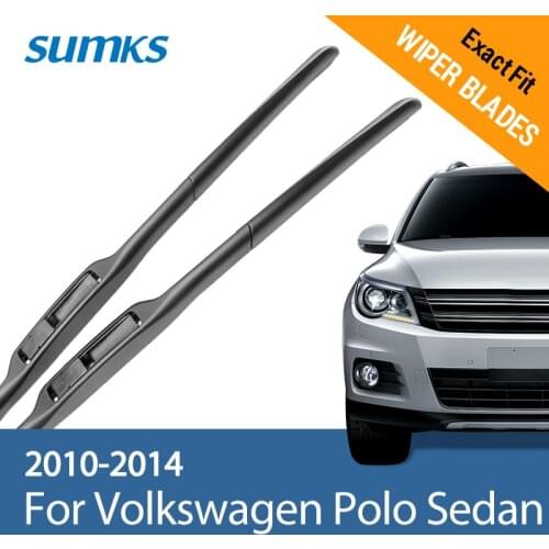 SUMKS Wiper Blades for Volkswagen Polo Sedan 24"&16" Fit Hook Arms 2010 2011 2012 2013 2014
