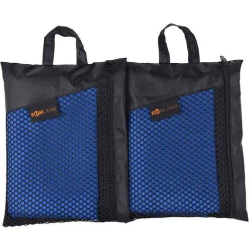 Sunland Microfiber Hand Towels Travel Sports Bath Towels Compact Fast Drying For Outdoors 12inx24in 2 PCS 2020 Hot