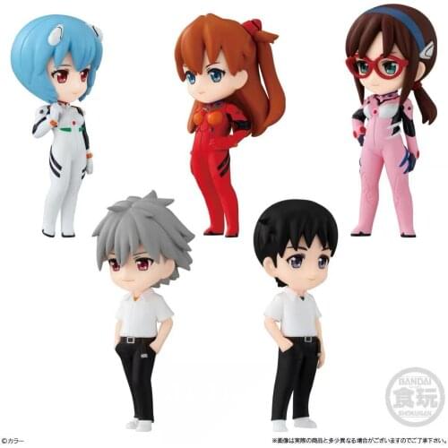 In Stock Origianl Bandai EVA Figure Ikari Shinji Ayanami Rei Kaworu Nagisa PVC model Figure Toys Figurals Dolls