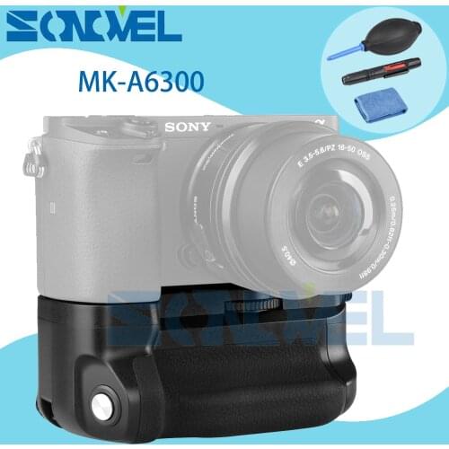 Meike MK-A6300 Vertical Battery Grip hand pack holder For Sony A6300 A6000 ILCE-6300 ILCE-6000 work with NP-FW50 battery