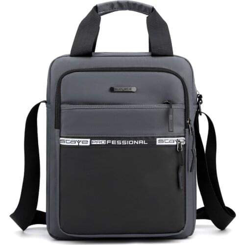 Large Capacity Shoulder Bag For Men 2021 Casual Waterproof Nylon Messenger Bag Black Business A4 Paper Travel Handbags Sac