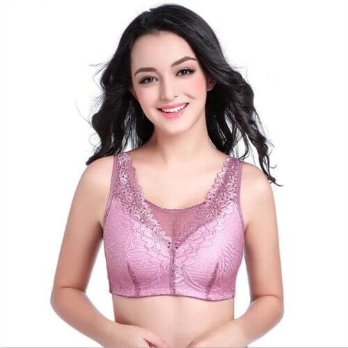 Lady Breast Postoperative Bra Silicone Breast Underwear Rims Adjustable Shoulder Straps and Comfortable Breast Pocket Bra D-1023