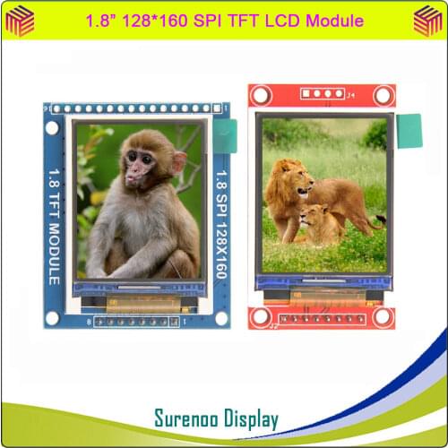 1.8 inch 128*160 SPI Serial TFT LCD Module Display Screen Driver IC ST7735S for MCU Without Touch Panel