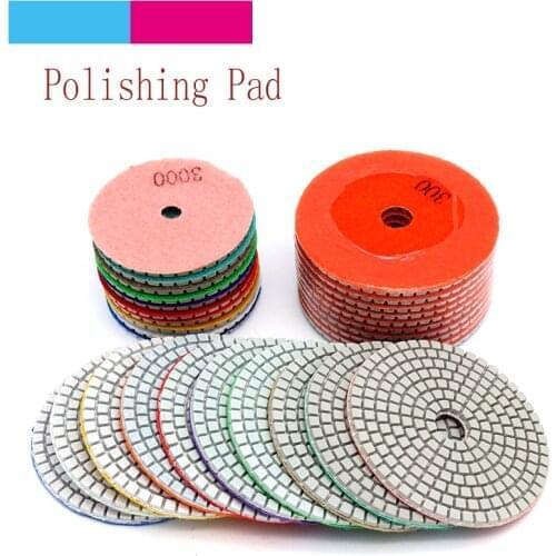 10pcs 3/4" Diamond Polishing Disc Granite Marble Polish Wet Use Concrete Sander Pad Diamond Tool Stone Grinding Buff