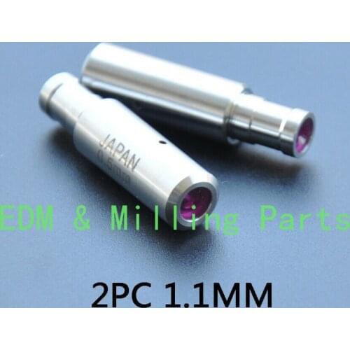 2PCS CNC 1.1MM Ruby Ceramic Electrode Guide Fit EDM Wire Cut Machine Parts For EDM Wire Cut Mill Part