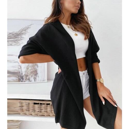 2021 Long Cardigan Women Sweater Autumn Winter Knitted Sweater Jacket Ladies Sweaters Cardigans