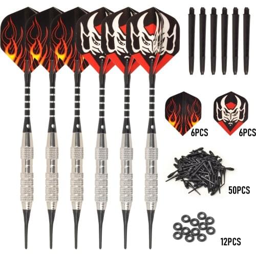 6-Piece Soft Dart Professional 18G Soft Pointed Dart Se tdarts Gift Box Sets