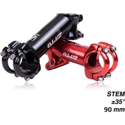 90mm 35 degree High-Strength Lightweight 31.8mm polished Stem for XC AM MTB Mountain Road Bike glossy Bicycle part