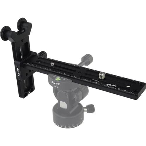 Haoge 22cm Y-type Telephoto Zoom Lens Holder Support Bracket Long Rail Plate for Tripod