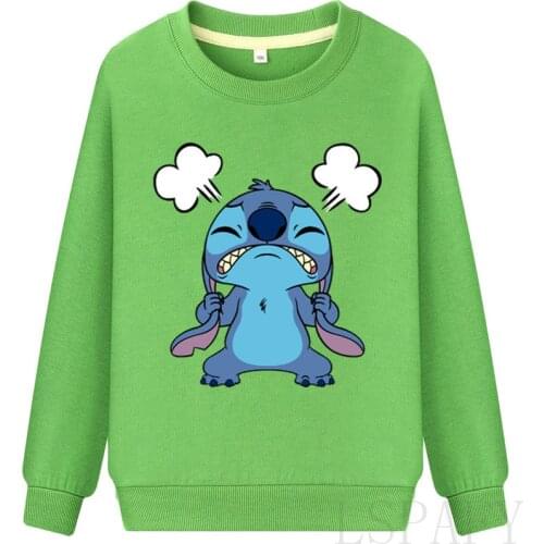 Disney sweatshirt Autumn kids sweatshirt Stitch Cotton Pullover Top New print Pullover Tee Kids GirIs Long Sleeve T-shirt