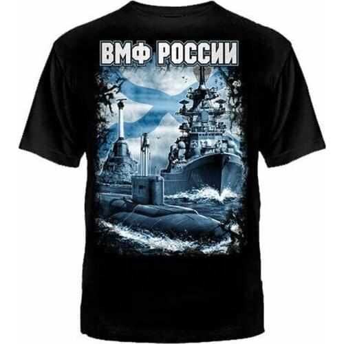 T-shirt VMF SEA fleet Navy T-Shirts army military Men Clothing russian russia