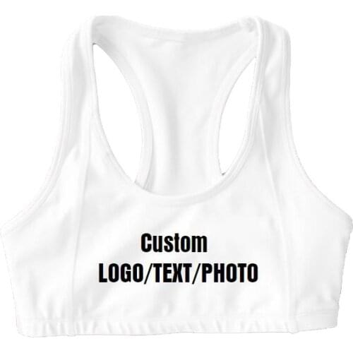 Custom Bra Fitness Tank Women Vest Tops Print LOGO/TEXT/PHOTO