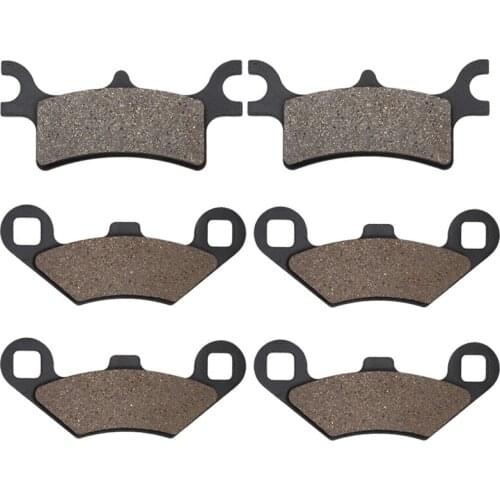 Cyleto Motorcycle Front and Rear Brake Pads for POLARIS Sportsman 500 HO 2008