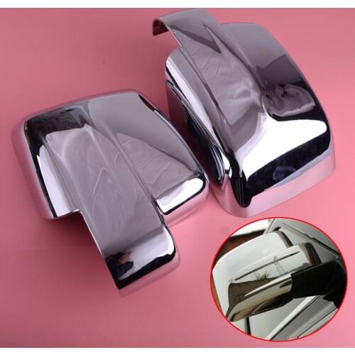 DWCX 2PCS ABS Chrome Car Door Side Review Mirror Trim Cap Covers Fit for Jeep Patriot Liberty 2008 2009 2010 2011 2012