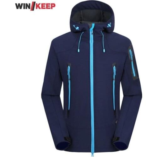 Mens Outdoor Softshell Hiking Jacket Hoody Camping Coat Male Outdoor Sportswear Tops Slim Fit Windbreaker Jackets Plus Size 3XL