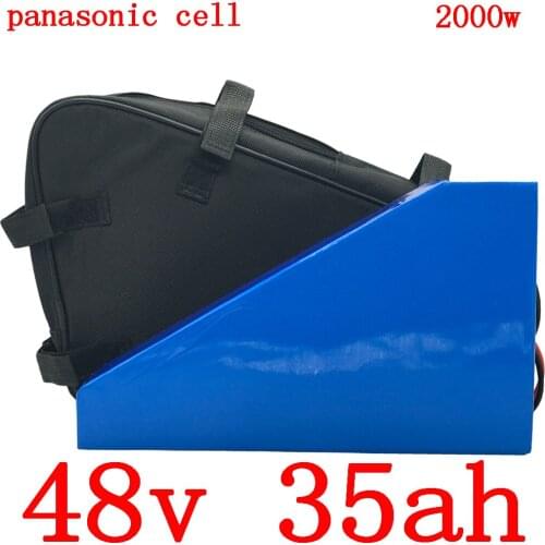 48V 1000W 1500W 2000W ebike battery 48V 35AH electric scooter battery 48V 34AH lithium battery use panasonic cell with 5Acharger