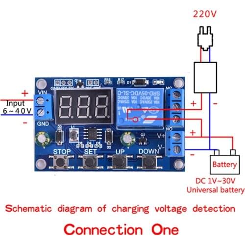 Battery Charger Module Discharger Board Undervoltage Overvoltage Protection Board Precision Auto Off Module Discharger