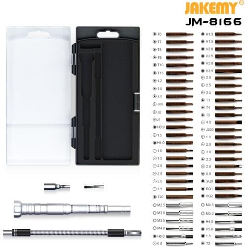 Wholesale mobile phone disassemble tool repair kit 61-in-1 portable precision screwdriver set with extended rod multi-probe scre
