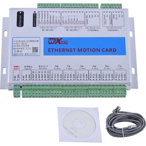 New Arrival MACH3 Ethernet Six-axis Controller Ethernet Breakout Board XHC Ethernet Motion Control Card Mach3 controller 2000KHZ
