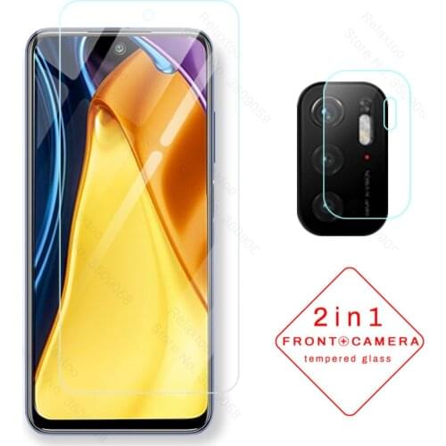 Camera lens protective tempered glass for xiaomi poco m3 m3pro m 3 pro 5g 2021 screen protector armor safe protection film cover