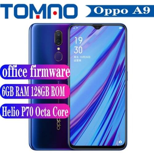 Original Official New Oppo A9 SmartPhone Octa Core Helio P70 6GB 8GB RAM 128GB ROM 6.53 inch 4020mAh Android 9 Google Play OTA