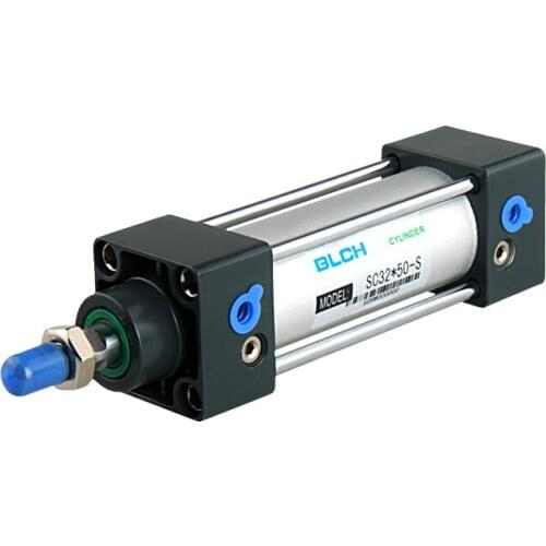 SC type air cylinders 32mm bore 25/50/75/100/125/150/175/200/250/300mm stroke single rod double acting pneumatic cylinder