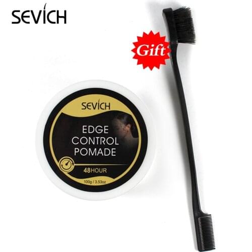 Sevich Edge Control Pomade for Women Hair Wax Broken Hair Repair 48 Hours Strong Hold Hair Style Salon Beauty Hair Cream Wax