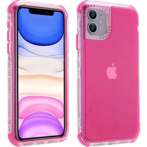 Clear Armor Shockproof Bumper Phone Case For iPhone 12 Pro 11 Pro Max XR X XS Max 7 8 Plus 12 Mini 11 Pro Transparent Back Cover