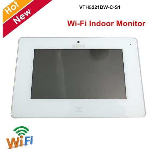 Dahua Video Intercoms WiFi Indoor Monitor 7" TFT Touch Screen for IPC surveillance Micro SD card optional Video Doorbell