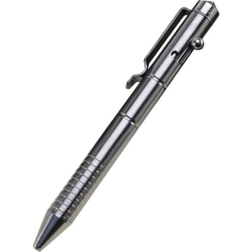 Solid Titanium Alloy Gel Ink Pen Vintage Bolt Action Writing Tool Stationeries