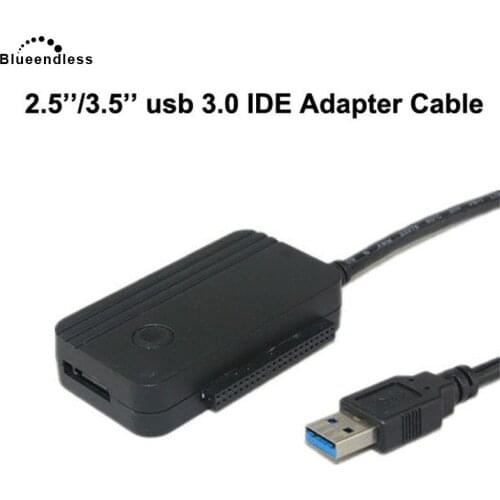 USB 3.0 5gbps Computer Cables IDE Connectors LED Indicator Black Plastic Adapter Cable For 2.5" 3.5" inch Hard Disk Drive US5