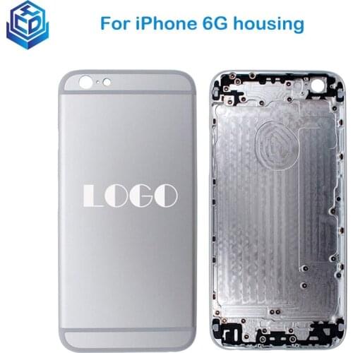 Battery Door Rear Cover For iPhone 6 Back Housing Frame Chassis Case Replacement For iPhone 6 Plus Housing Gold White Grey