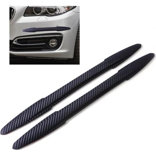 2pcs Car Front Rear Bumper Edge Protector Corner Guard Anti-rub Scratch Stickers Fit for Auto SUV Off-Road Pickup motorcycle