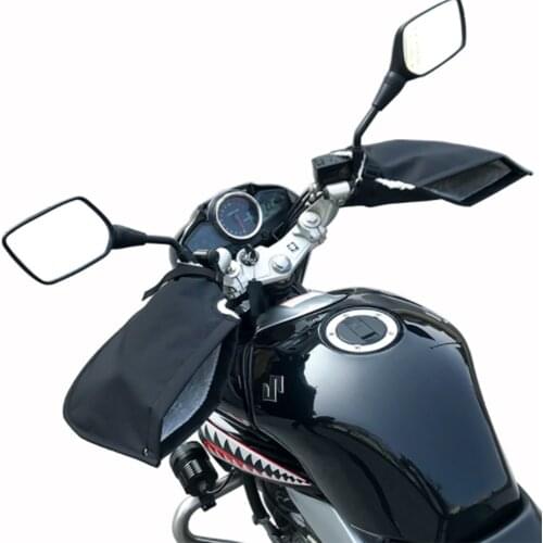 Winter Thermal Motorcycle Handlebar Gloves Windproof Waterproof Warm Motorbike Handle Bar Hand Cover Muffs For Winter