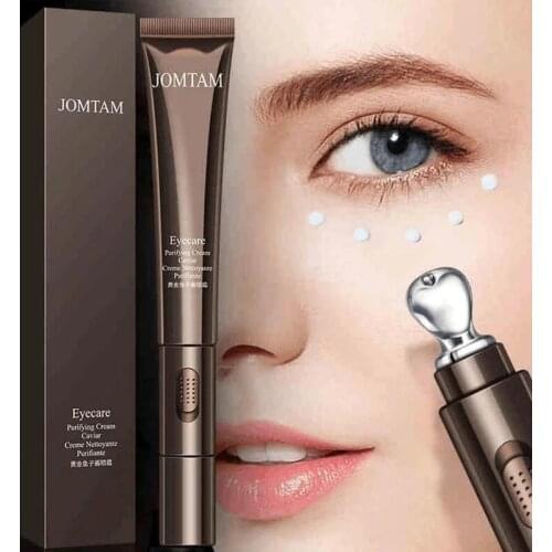 Gold Caviar Electric Massager Eye Cream Anti Wrinkles Eye Serum Roller Eye Patches Anti Puffiness Dark Circles Eyes Care