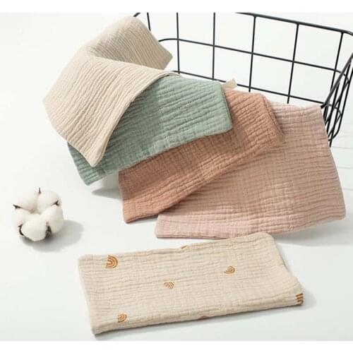 10 Pcs Towel Baby Face cloth Baby Bath Towel Handkerchief Cotton Burp Cloth Soft Absorbent Gauze Kindergarten Washcloth