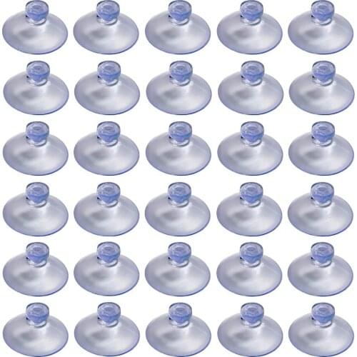 10pcs Clear 20/24/30/35/40/45/50/55mm Sucker Suction Cups Transparent Plasitc Mushroom Head Suckers Cup