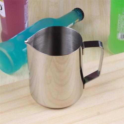 1000ml Japanese Style Espresso Coffee Milk Mugs Cup Pots Jug Handle Craft Coffee Garland Cup Latte Jug Thickened Stainless Steel